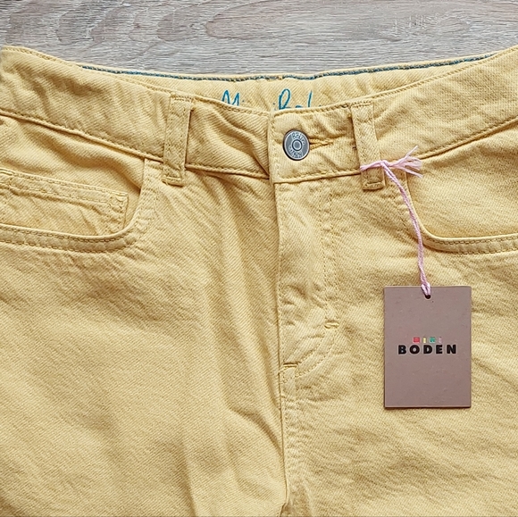 Mini Boden nwt yellow shorts size 11 - Picture 14 of 16